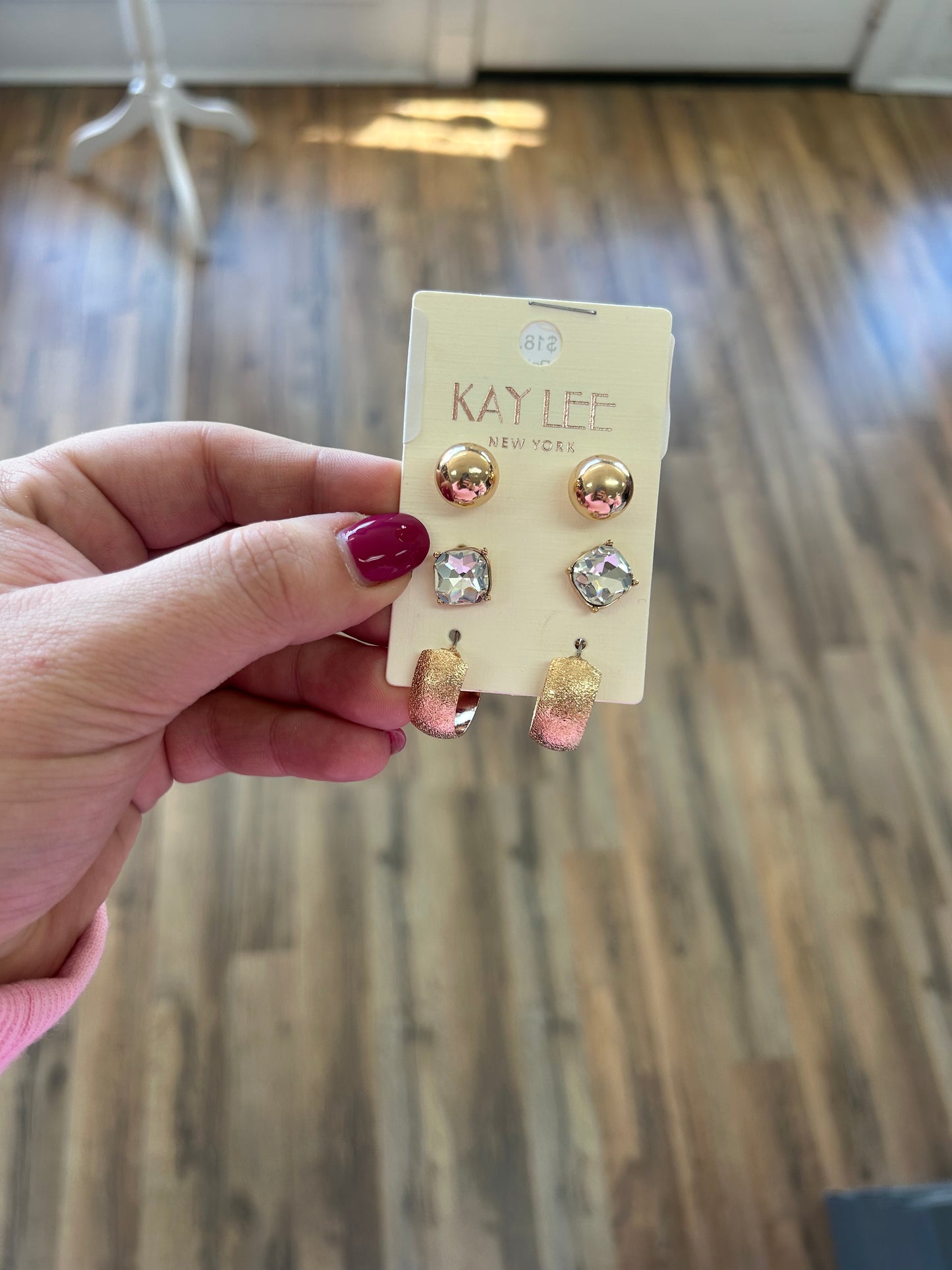 Cushion Pair Earring Set