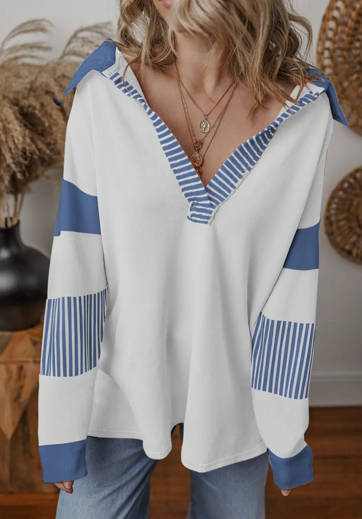 Lisa Striped Pullover