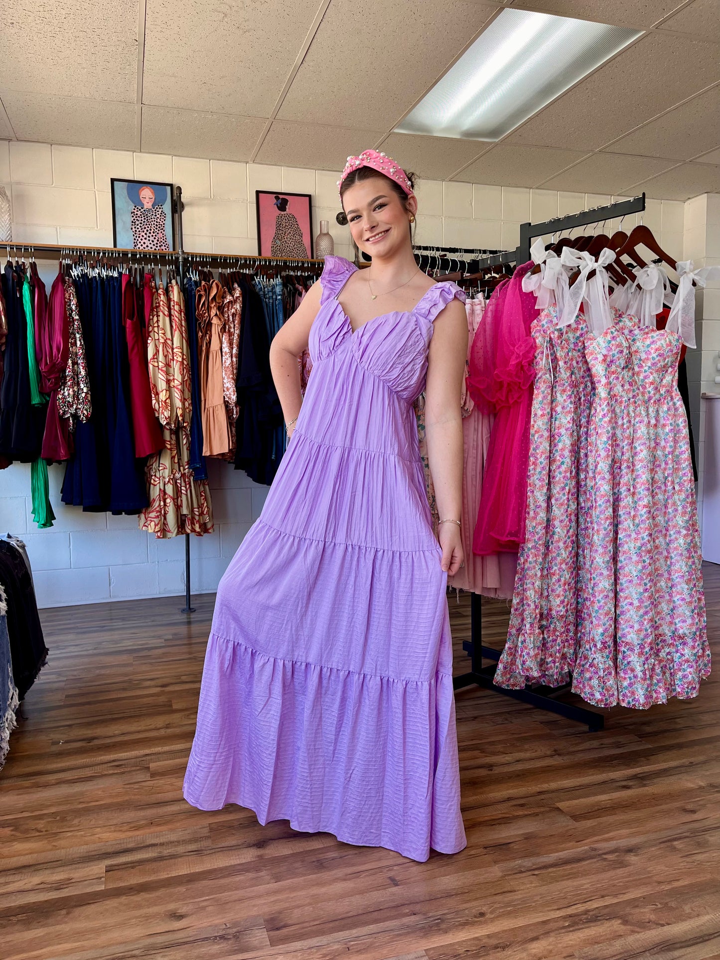 Lilac Maxi Dress