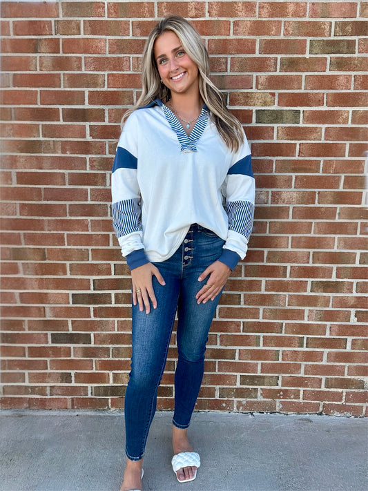 Lisa Striped Pullover