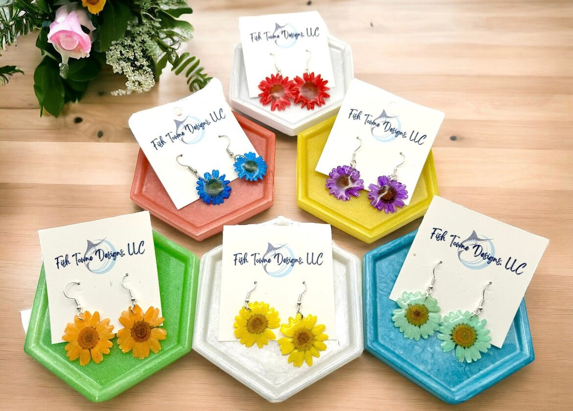 Pressed Flower Earrings