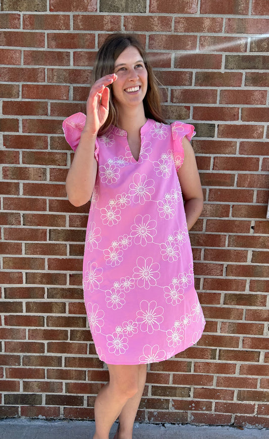Becky Embroidered Floral Dress