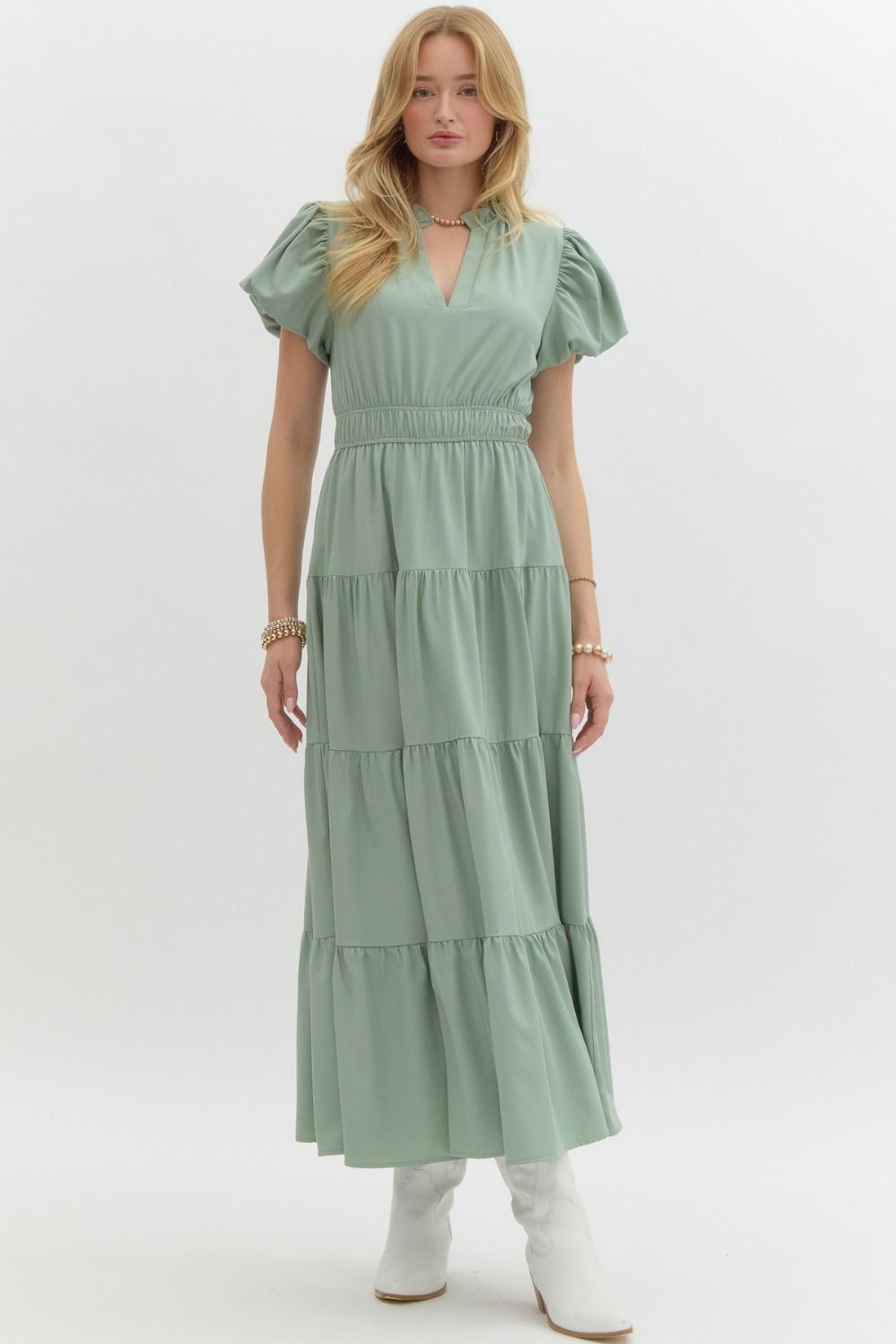 Hadley Dress- Sage Green