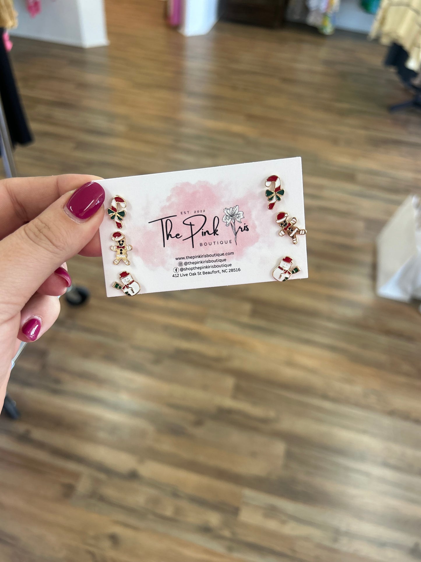 Christmas Santa & Snowman Earring Set