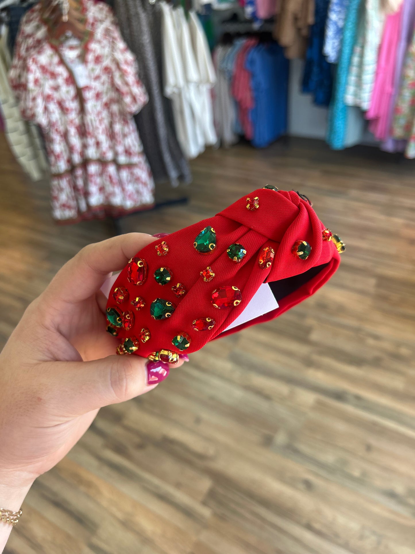 Christmas Multi Stone Headband