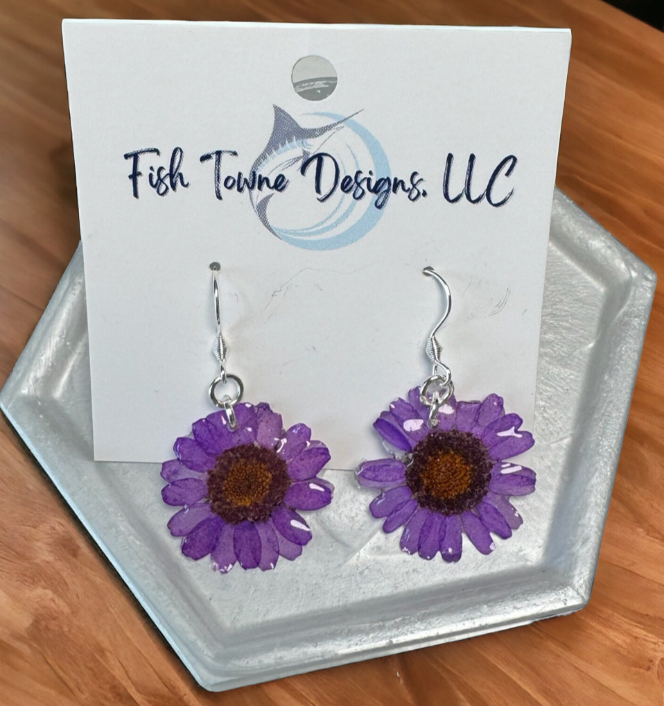 Pressed Flower Earrings