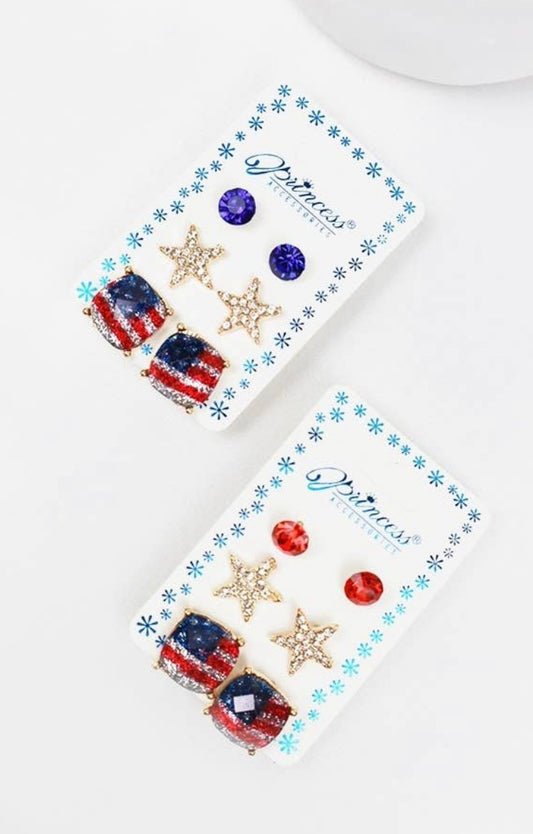 Patriotic Earring Set
