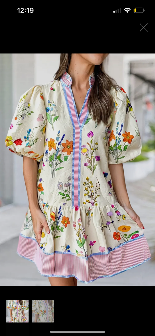 Kay Floral Print Dress