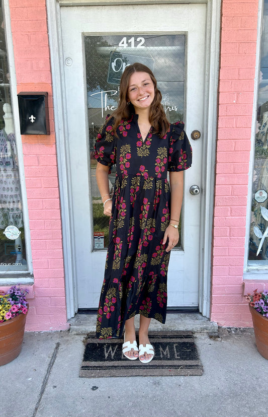 Annsley Floral Print Dress