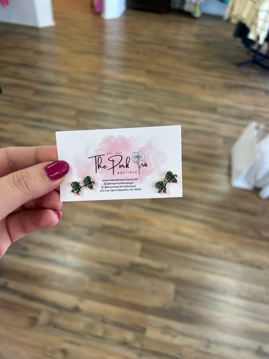 Christmas Bow Earrings