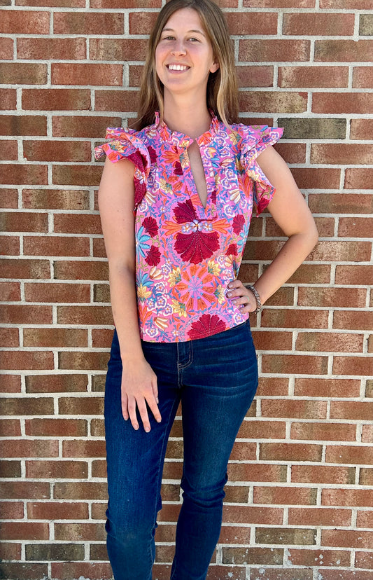 Rose Floral Top