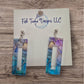 Stained Glass Rectangle Earrings