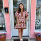 Angie Rust Floral Print Dress