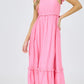 Heidi Ruffle Sleeve Midi Dress