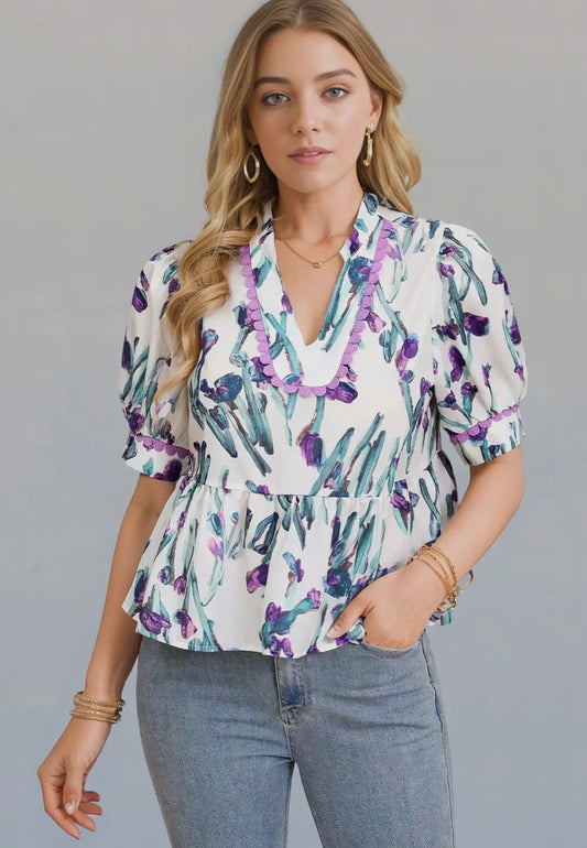 Allison Peplum Top
