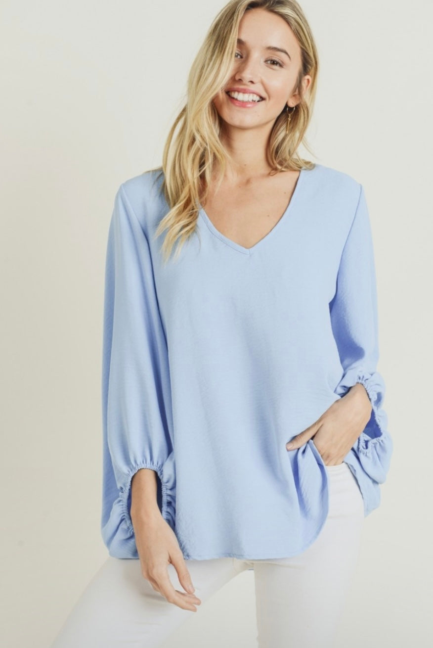 Miranda Top- Sky Blue