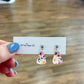 Small Floral Teardrop Earrings