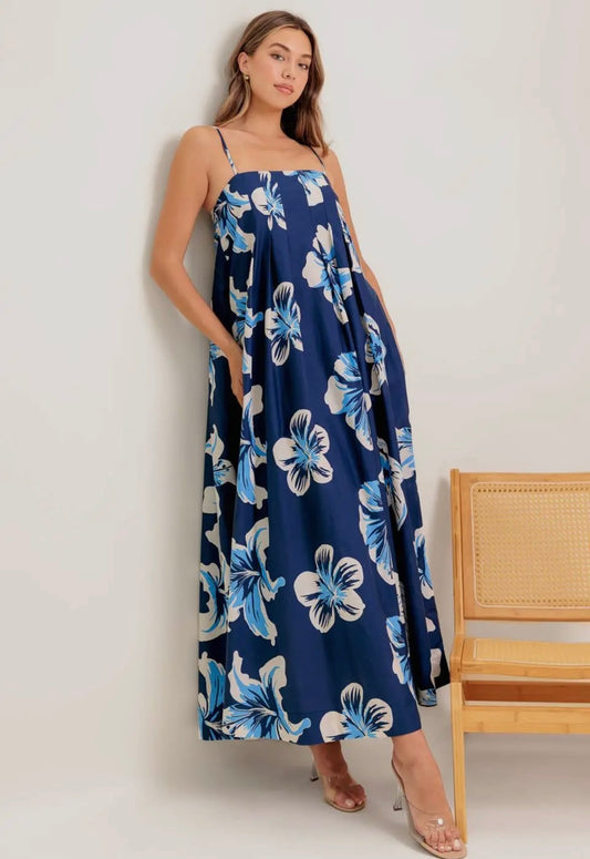 Midnight Bloom Maxi Dress