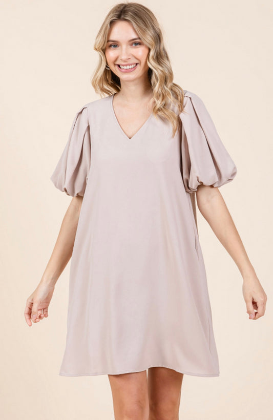 Logan Dress- Oatmeal