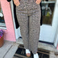 Leopard Wide Leg Jeans