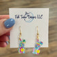 Vibrant Easter Bunny Earrings
