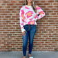 Meg Pink Camo Sweater