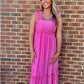 Heidi Ruffle Sleeve Midi Dress