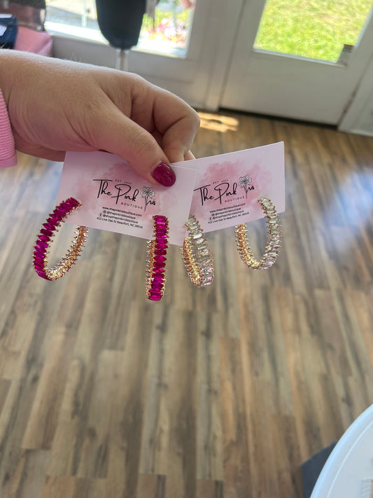 Multi Shape Glass Hoops