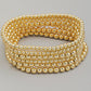 Gold Dipped Ball Bead Bracelet Set