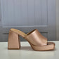 Rose Gold Chunky Heel