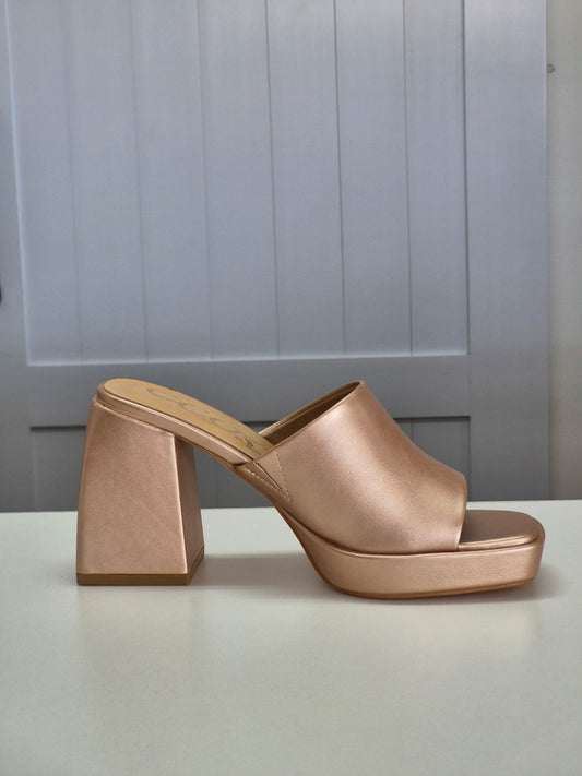Rose Gold Chunky Heel